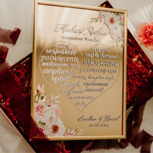 Podziękowanie dla rodziców - Serce