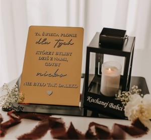 Podstawka pod znicz - Ku pamięci