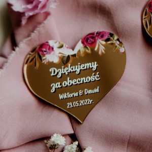 Podziękowanie dla gości - Serce 1