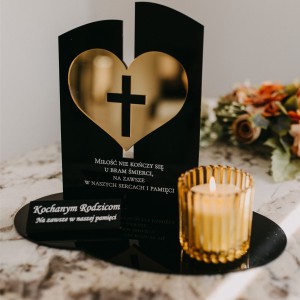 Podstawka pod znicz - Serce 2