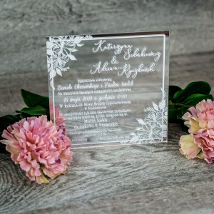 Zaproszenie akrylowe – Elegance