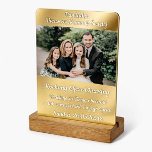 Pamiątka / Podziękowanie dla Chrzestnych