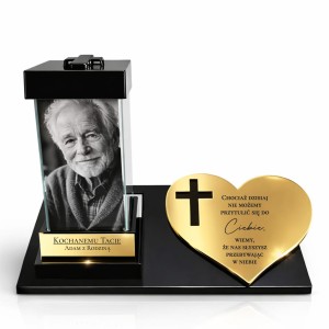 Personalizowany znicz - Pamięć + ZDJĘCIE