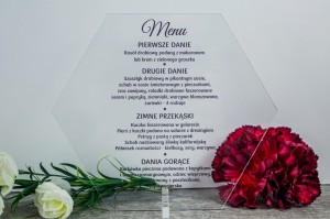 Menu weselne - Clear