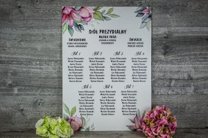 Plan stołów - Lilie