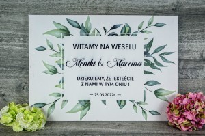 Tablica powitalna - Liście