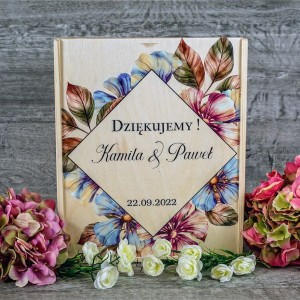 Pudełko na koperty - Kwiaty