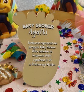 Zaproszenie na Baby Shower, Chrzest